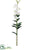 Silk Plants Direct Dendrobium Orchid Spray - White - Pack of 2