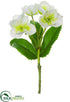 Silk Plants Direct Helleborus Spray - White - Pack of 12