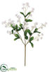 Silk Plants Direct Double Baby's Breath Spray - White - Pack of 6