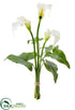 Silk Plants Direct Calla Lily Bundle - White - Pack of 12