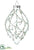 Berry Glass Finial Ornament - Seafoam White - Pack of 6