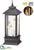 Battery Operated Faux Candle Lantern Globe With Light - Black White - Pack of 4