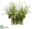 Silk Plants Direct Wax Flower,  Rosemary - Green White - Pack of 1