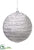 Silk Plants Direct Ball Ornament - Silver - Pack of 4