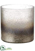 Silk Plants Direct Glass Vase - Gray Silver - Pack of 4