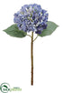 Silk Plants Direct Real Touch Hydrangea Spray - Blue Dark - Pack of 6