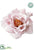 Velvet Rose With Clip - Pink - Pack of 12