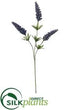 Silk Plants Direct Heather Spray - Blue - Pack of 6