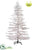 Flocked Garden Tree Easy Connect - Snow - Pack of 1