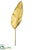 Metallic Bird of Paradise Leaf Spray - Gold - Pack of 12