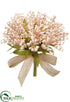 Silk Plants Direct Lily of The Valley Bouquet - Pink Soft - Pack of 6