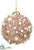 Beaded, Pearl Ball Ornament - Pink Pearl - Pack of 12