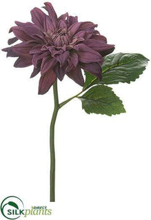 Dahlia Spray - Eggplant - Pack of 12