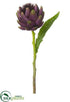Silk Plants Direct Artichoke Spray - Eggplant Eggplant - Pack of 12