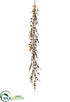 Silk Plants Direct Pine Cone Garland - Brown - Pack of 4