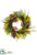 Pine Cone, Eucalyptus, Oak , Magnolia Leaf Wreath - Green Brown - Pack of 1