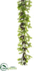 Silk Plants Direct Norway Spruce Garland With Pine Cone - Green Brown - Pack of 2