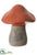 Mushroom - Orange Brown - Pack of 6