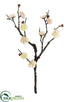Silk Plants Direct Plum Blossom Spray - Cream - Pack of 12