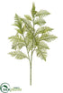 Silk Plants Direct Fern Spray - Green - Pack of 6