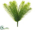 Silk Plants Direct Fern Bush - Green - Pack of 6