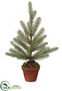 Silk Plants Direct Noble Pine Tree - Green - Pack of 8