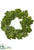 Fig Leaf Wreath - Green - Pack of 2