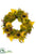 Sunflower, Peony, Pumpkin , Berry Wreath - Mustard Green - Pack of 1