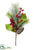 Iced Berry, Magnolia Leaf,  Pine Cone, Pine Spray - Red Green - Pack of 12