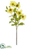 Silk Plants Direct Chinese Hibiscus Spray - Yellow Green - Pack of 12