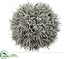 Silk Plants Direct Pine Ball Ornament - Gray Green - Pack of 6