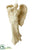 Angel With Trumpet Ornament - Beige Antique - Pack of 4