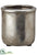 Stoneware Container - Silver Antique - Pack of 8