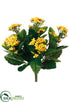 Silk Plants Direct Kalanchoe Bush - Yellow Two Tone - Pack of 6