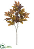 Silk Plants Direct Maple Leaf Spray - Brown Two Tone - Pack of 12