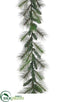 Silk Plants Direct Bottle Brush Pine Garland Two-Tone - Green Two Tone - Pack of 2