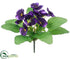 Silk Plants Direct Pansy Bush - Purple - Pack of 36