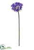 Silk Plants Direct Agapanthus Spray - Purple - Pack of 6