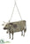 Cow Ornament - Rust - Pack of 4