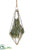 Cactus Glass Finial Ornament - Green Clear - Pack of 12