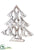 Chsristmas Tree Table Top White Washed - Whitewashed - Pack of 2
