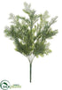 Silk Plants Direct Cedar Bush - Green Gray - Pack of 24