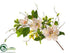 Silk Plants Direct Magnolia Door Swag - Cream Mauve - Pack of 2