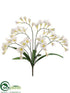 Silk Plants Direct Freesia Bush - Cream - Pack of 12