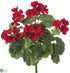Silk Plants Direct Outdoor Geranium Bush - Red - Pack of 12