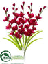 Silk Plants Direct Gladiolus Bush - Red - Pack of 12
