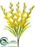 Silk Plants Direct Gladiolus Bush - Yellow - Pack of 12