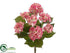Silk Plants Direct Hydrangea Bush - Fuchsia Pink - Pack of 6