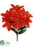 Silk Plants Direct Lily Bush - Flame - Pack of 12