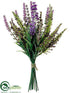 Silk Plants Direct Lavender Bundle - Purple Green - Pack of 12